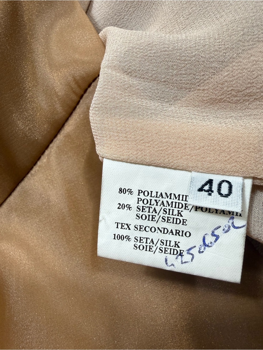 Costume National Italian Designer Sheer Silk-Blend Belted Midi Dress EU 40 - Picture 6 of 6